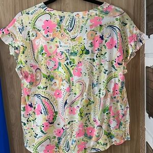 crown & ivy Multicolor Floral Paisley Blouse